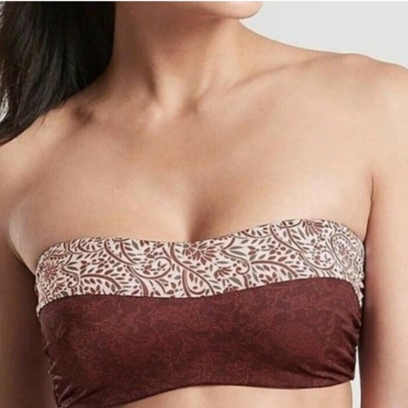 Athleta Aqualux Batik Bandeau Bikini Top in XS - Picture 2 of 6
